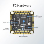 Nuovo AOCODA-RC F465-V4 Controller di volo Stack con AM32 BLHeli 65A 4-in-1 ESC & BEC per Drone LongRange da corsa